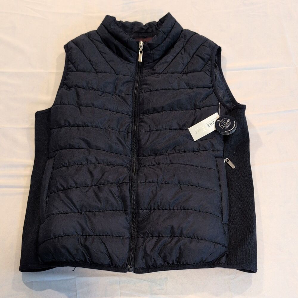 Ci Sono - Puffer Vest - Women’s - Size M - Blue Zip Up Outdoors Hiking Skiing